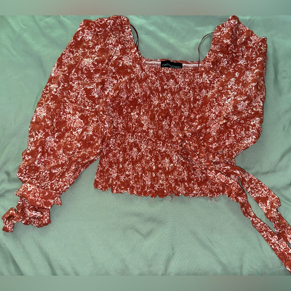 Red blouse